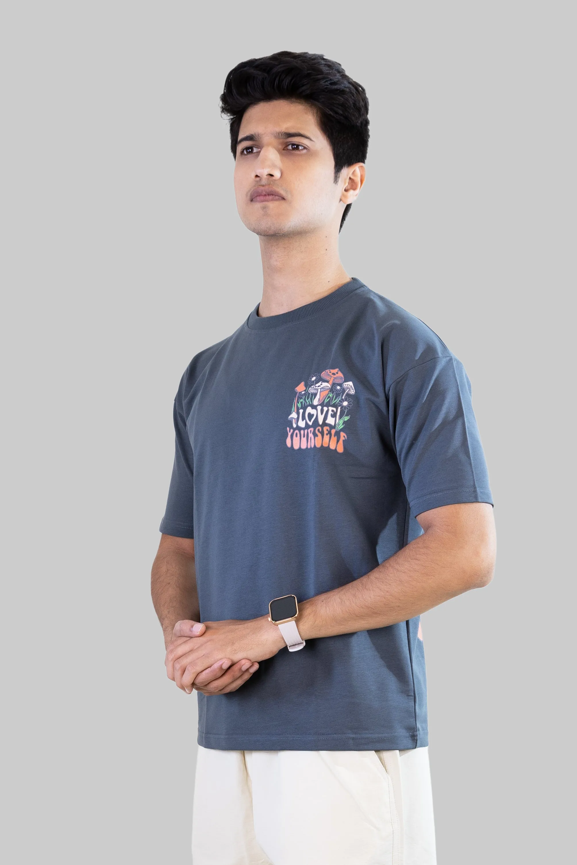 Love Yourself T-shirt: Pastel Blue